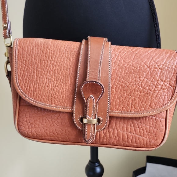 Dooney & Bourke Tan Leather Crossbody Bag - Picture 1 of 13